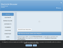 Tablet Screenshot of electricitebrossier.fr